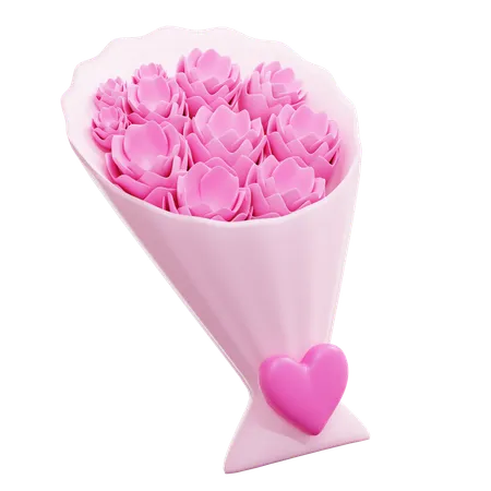 Bouquet de fleurs  3D Icon