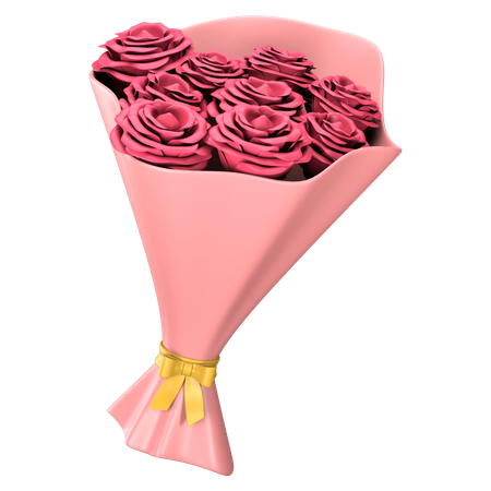 Bouquet de fleurs  3D Icon