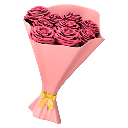 Bouquet de fleurs  3D Icon