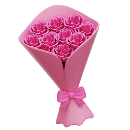 Bouquet de fleurs  3D Icon