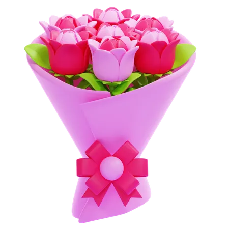 Bouquet de fleurs  3D Icon