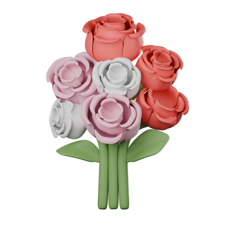 Bouquet de fleurs  3D Icon