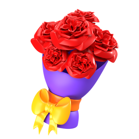 Bouquet de fleurs  3D Icon