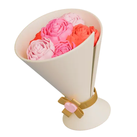 Bouquet de fleurs  3D Icon