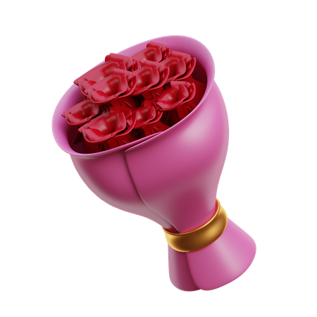 Bouquet de fleurs  3D Icon