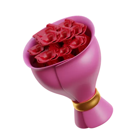 Bouquet de fleurs  3D Icon