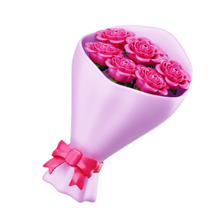 Bouquet de fleurs  3D Icon