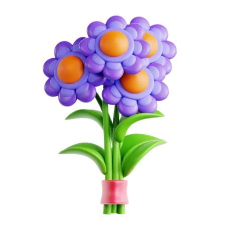 Bouquet de fleurs  3D Icon