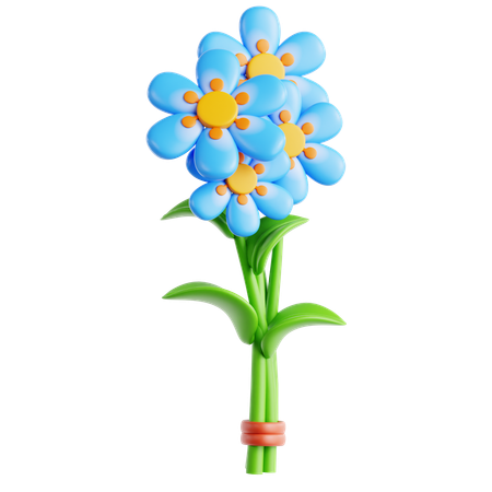 Bouquet de fleurs  3D Icon