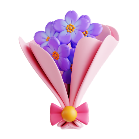 Bouquet de fleurs  3D Icon