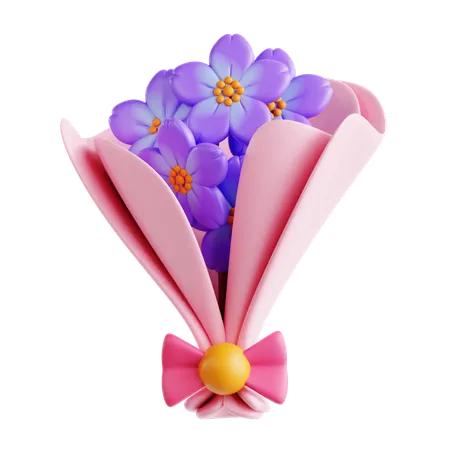 Bouquet de fleurs  3D Icon