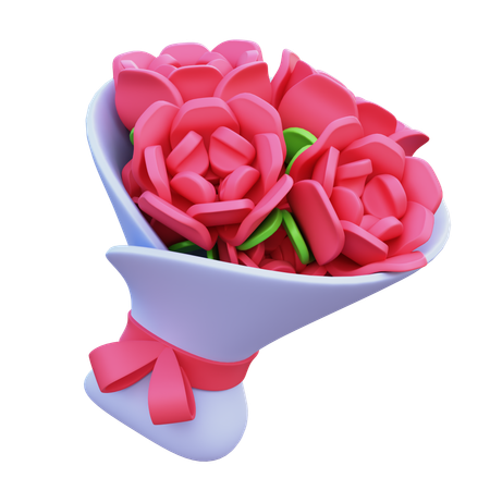 Bouquet de fleurs  3D Icon