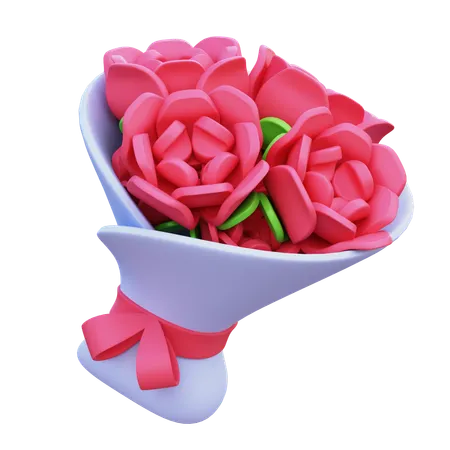 Bouquet de fleurs  3D Icon