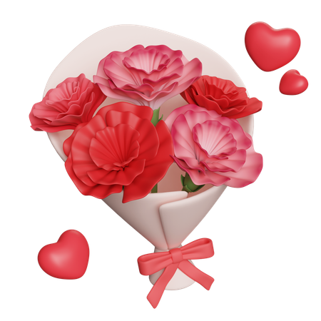 Bouquet de fleurs  3D Icon