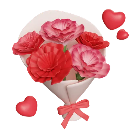 Bouquet de fleurs  3D Icon