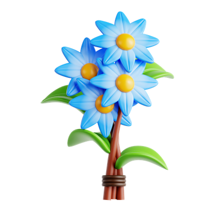 Bouquet de fleurs 21  3D Icon