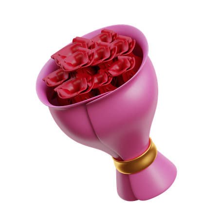 Bouquet de fleurs  3D Icon