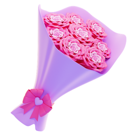 Bouquet de fleurs  3D Icon