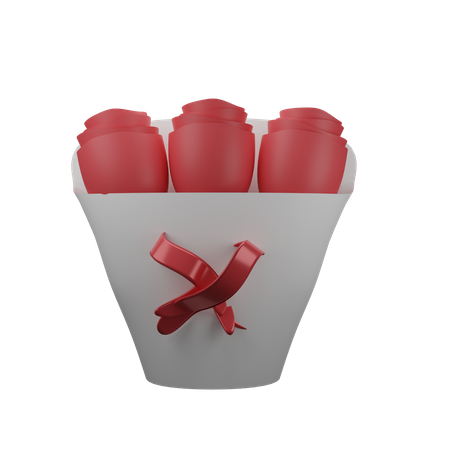 Bouquet de fleurs  3D Icon