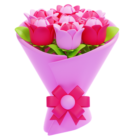 Bouquet de fleurs  3D Icon