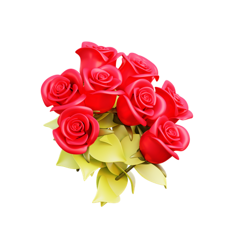 Bouquet de fleurs  3D Illustration