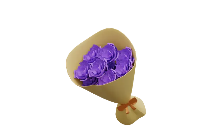 Bouquet de fleurs  3D Icon