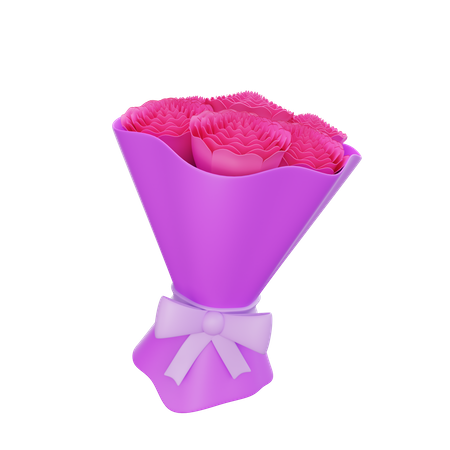 Bouquet de fleurs  3D Icon