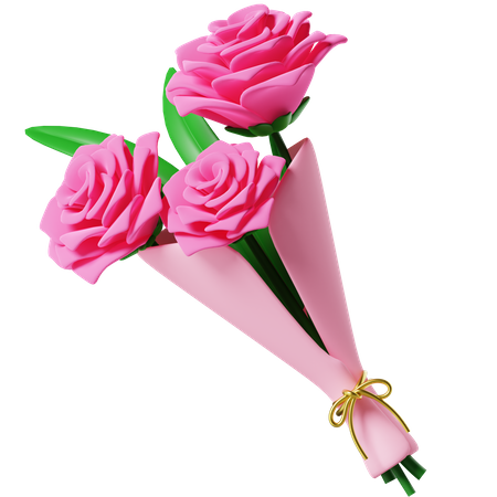 Bouquet de fleurs  3D Icon