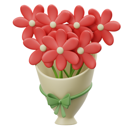 Bouquet de fleurs  3D Icon