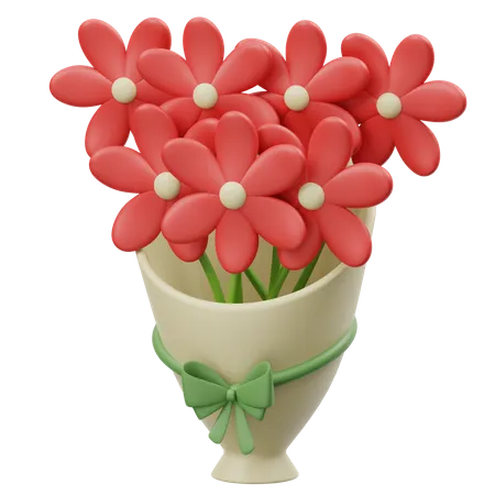 Bouquet de fleurs  3D Icon