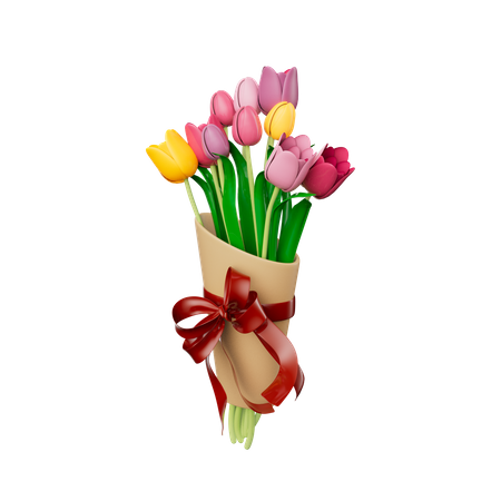 Bouquet de fleurs  3D Icon