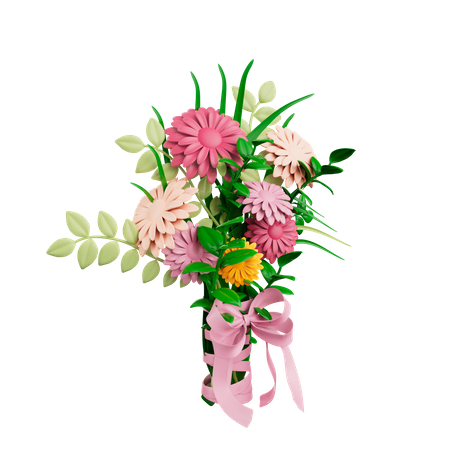 Bouquet de fleurs  3D Icon