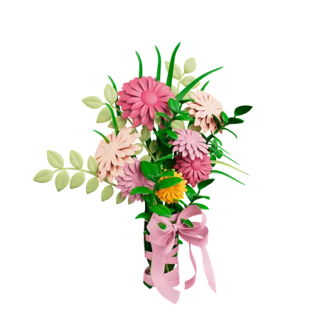 Bouquet de fleurs  3D Icon