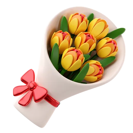 Bouquet de fleurs  3D Icon