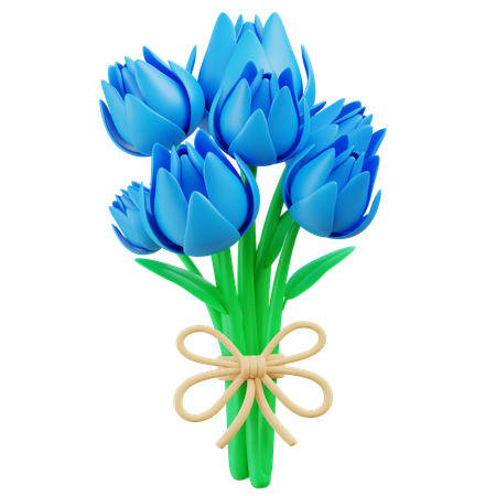 Bouquet de freesia parfumé  3D Icon