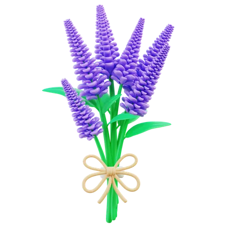 Bouquet de lavande  3D Icon