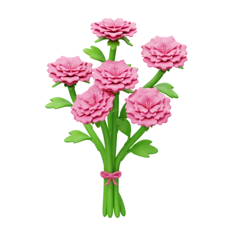 Bouquet de pivoines  3D Icon