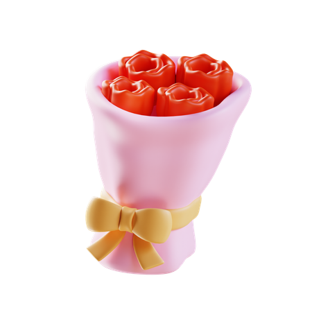 Bouquet de roses  3D Icon