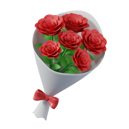 Bouquet de roses  3D Icon