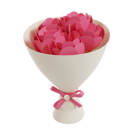 Bouquet de roses  3D Icon