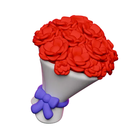 Bouquet de roses  3D Illustration