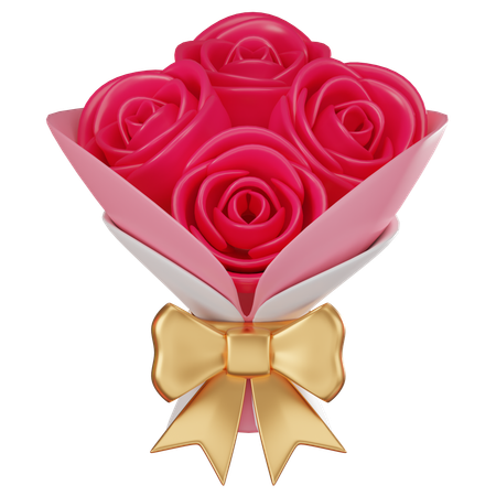 Bouquet de roses  3D Icon