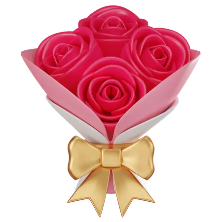 Bouquet de roses  3D Icon