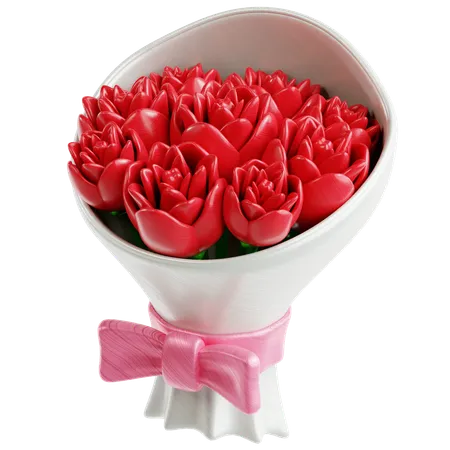 Bouquet de roses  3D Icon