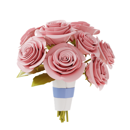 Bouquet de roses  3D Illustration