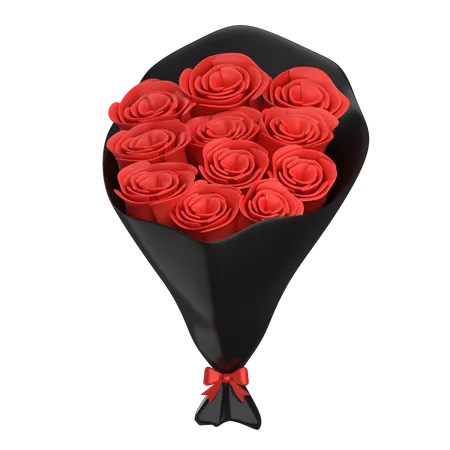 Bouquet de roses  3D Illustration