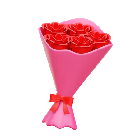 Bouquet de roses  3D Icon