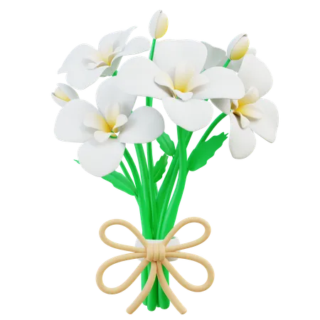 Bouquet d'orchidées  3D Icon