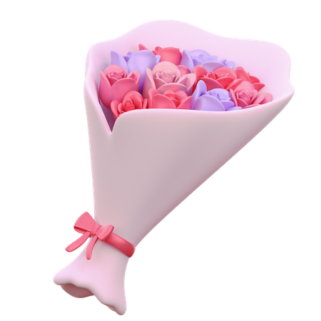 Bouquet Flower  3D Icon