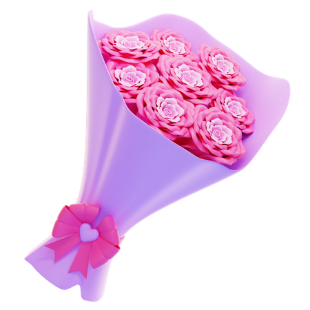 Bouquet Of Flowers  3D Icon